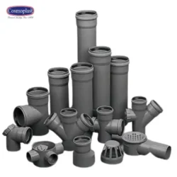 Cosmoplast uPVC Drainage Pipes and Fitting - Grey
