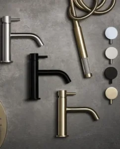 Premium bathroom faucets available at sanitary ware and electrical materials store in UAE