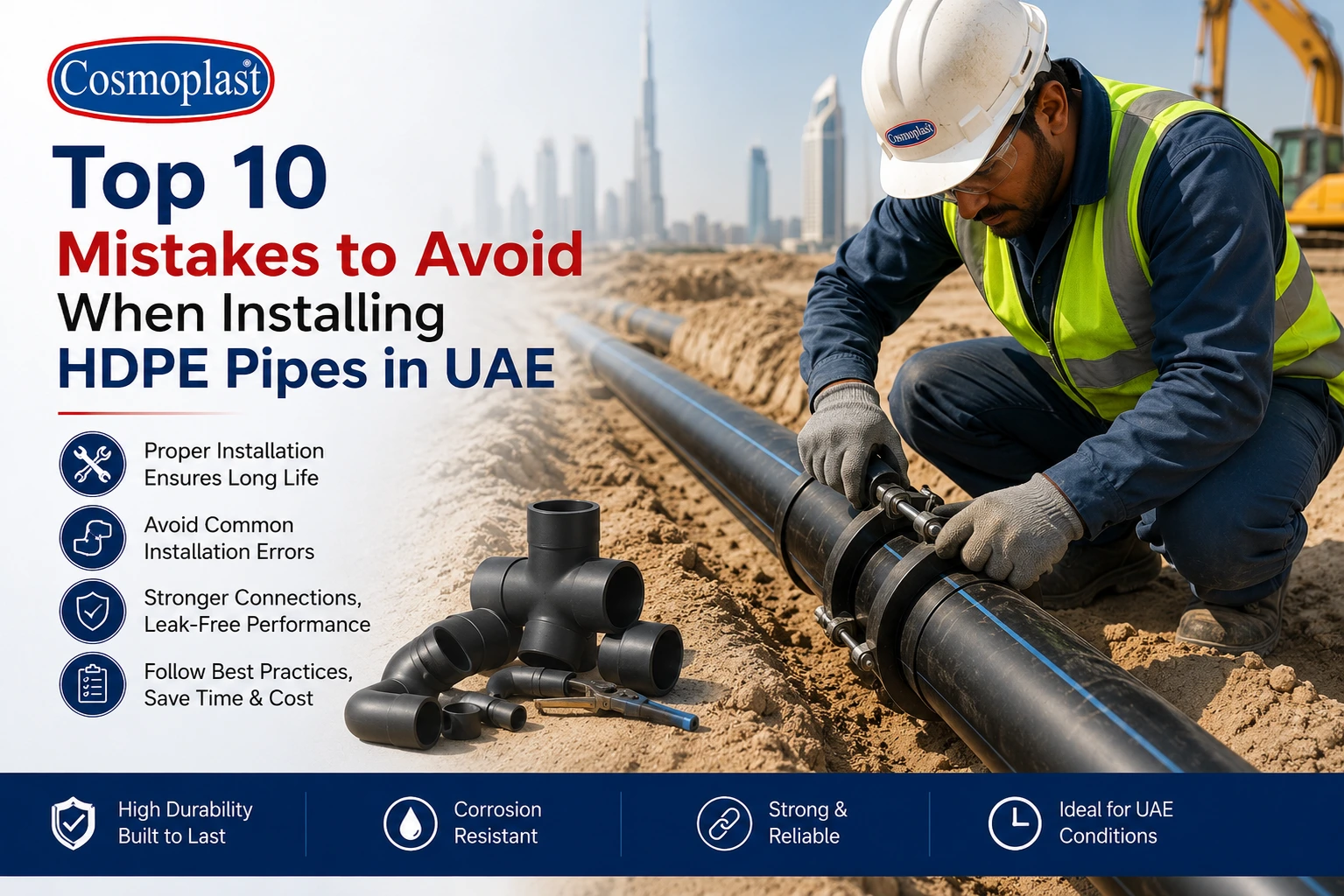 Cosmoplast HDPE Pipes & Fittings uae