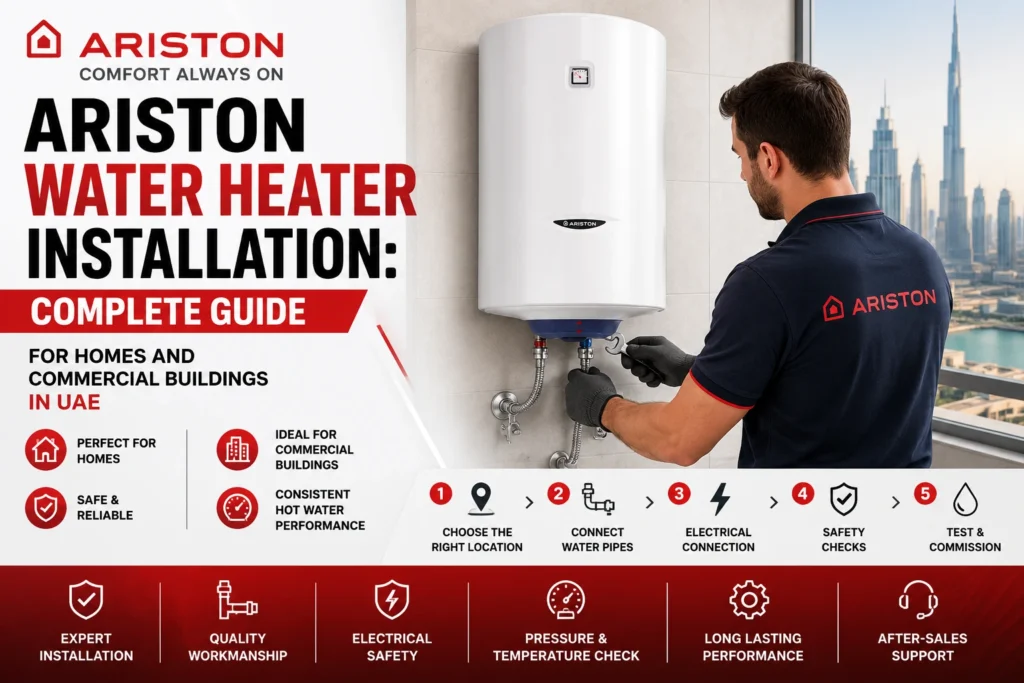 Ariston water heater installation UAE